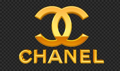 gold chanel sign with black background|Chanel Logo royalty.